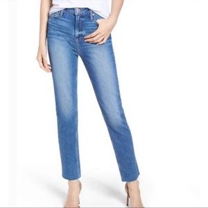 PAIGE Hoxton Raw Hem Jeans in Myla